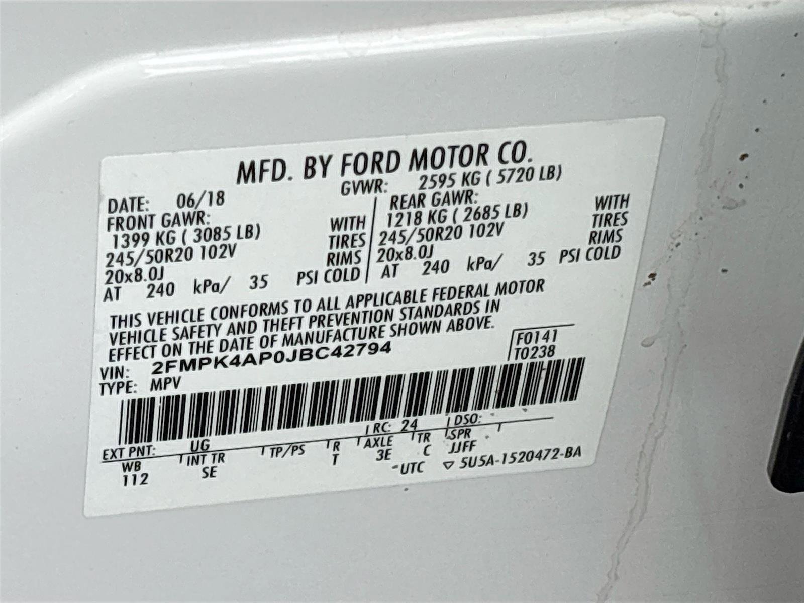 Used 2018 Ford Edge Sport w/ Equipment Group 401A image 33