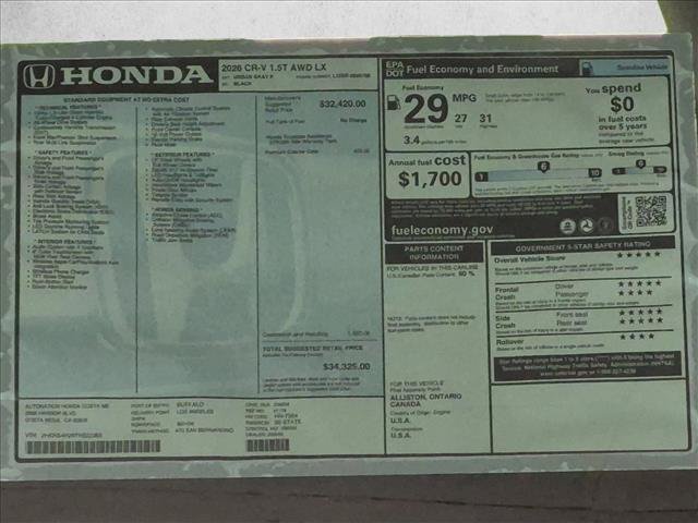 New 2026 Honda CR-V LX image 17