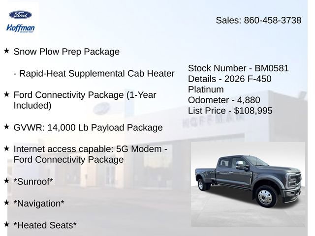 Used 2026 Ford F450 Platinum w/ Platinum Plus Package image 5
