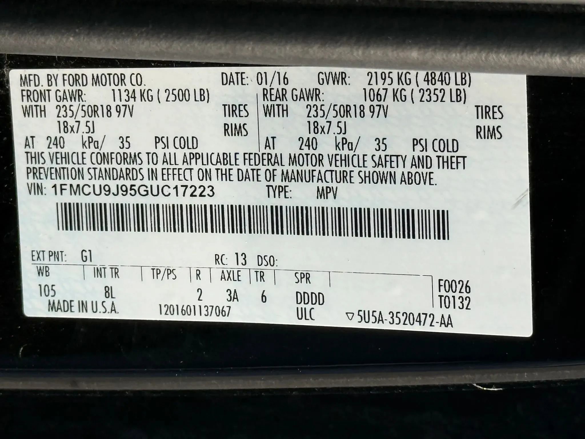 Used 2016 Ford Escape Titanium AWD/4WD image 32