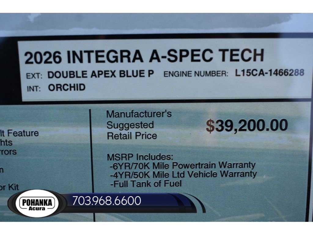 New 2026 Acura Integra A-Spec w/ Technology Package FWD image 34