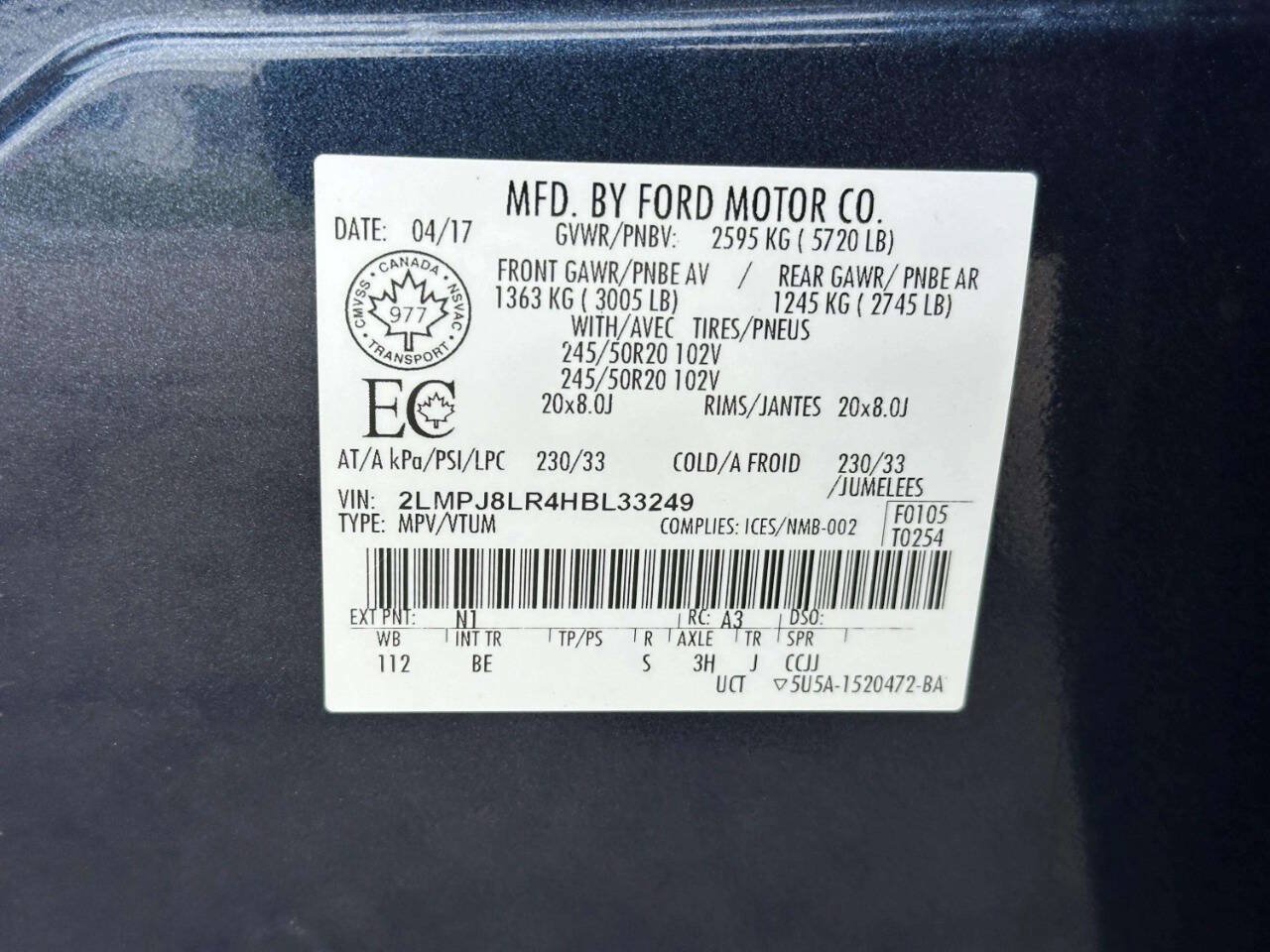Used 2017 Lincoln MKX Reserve AWD/4WD image 25