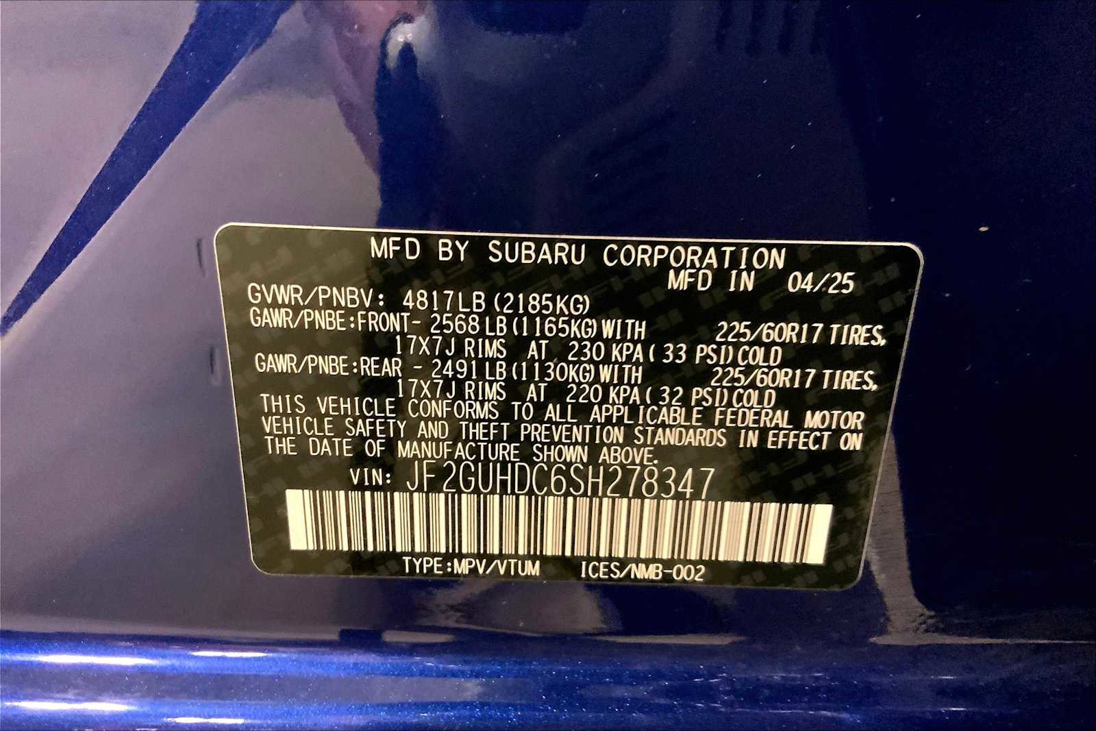 Certified 2025 Subaru Crosstrek 2.0i Premium image 35