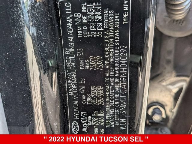 Used 2022 Hyundai Tucson SEL w/ Convenience Package AWD/4WD image 40