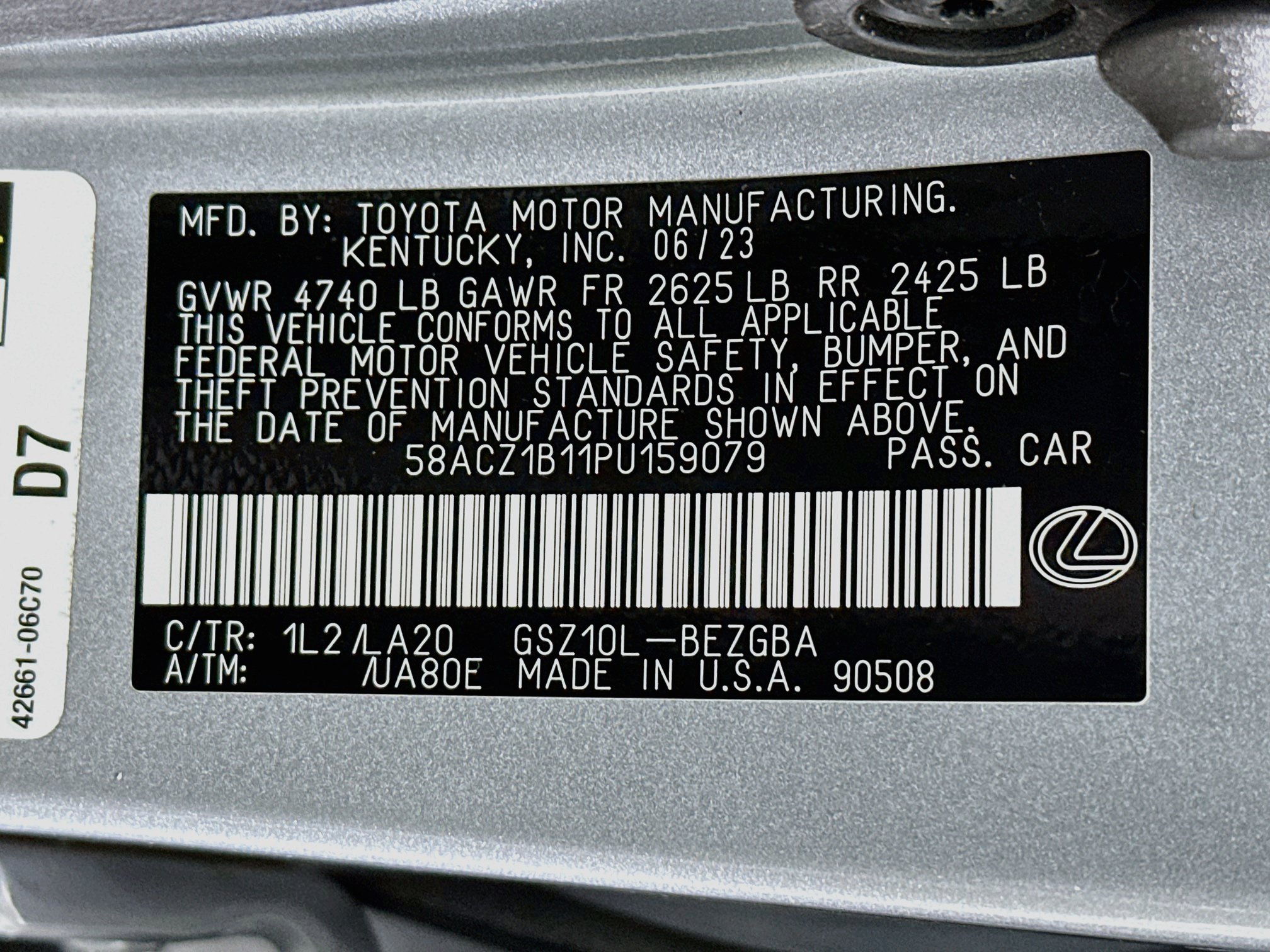 Used 2023 Lexus ES 350 w/ Accessory Package (Z1) FWD image 12