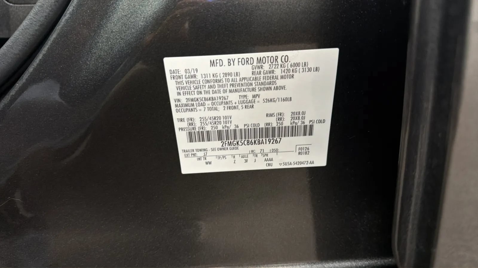 Used 2019 Ford Flex SEL w/ Equipment Group 202A FWD image 23