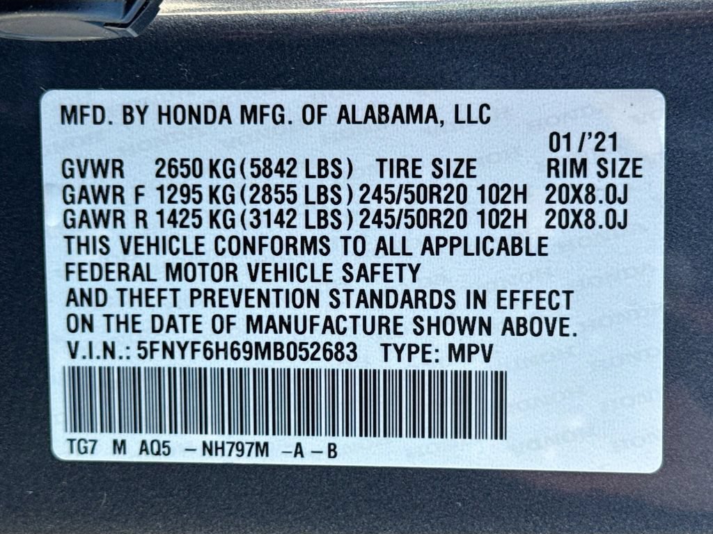 Used 2021 Honda Pilot Touring image 34