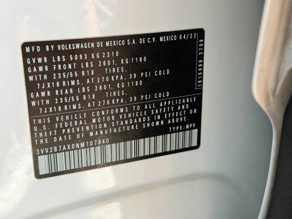 Used 2022 Volkswagen Tiguan SE image 24
