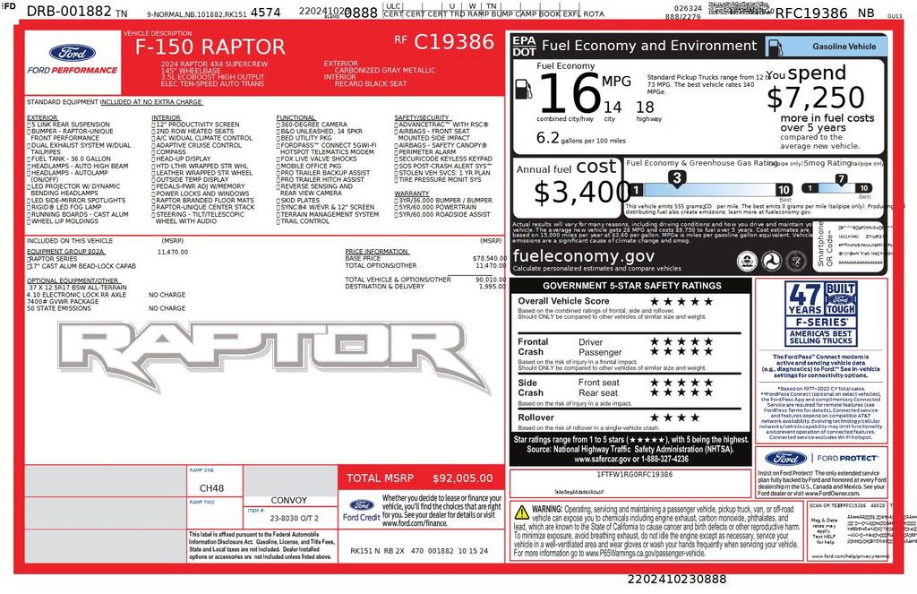 Used 2024 Ford F150 Raptor AWD/4WD image 43