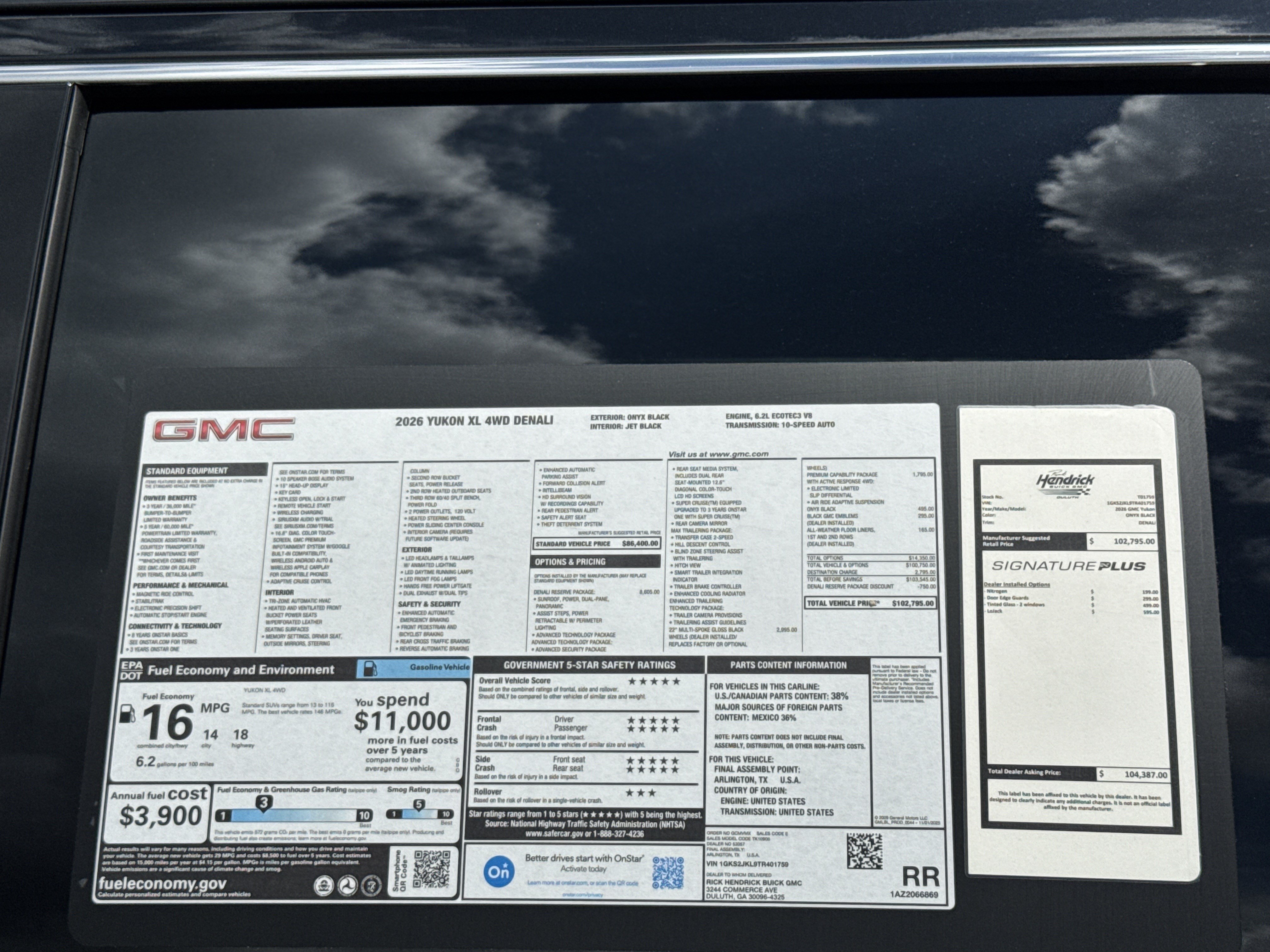 New 2026 GMC Yukon XL Denali w/ Denali Reserve Package AWD/4WD image 43