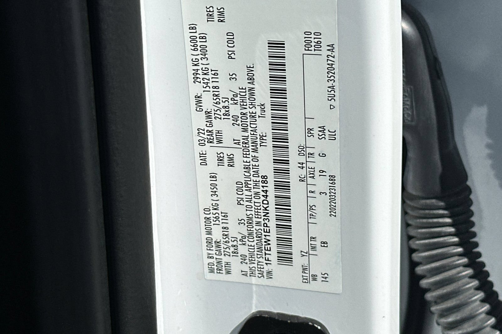 Used 2022 Ford F150 Lariat w/ Equipment Group 501A Mid AWD/4WD image 34