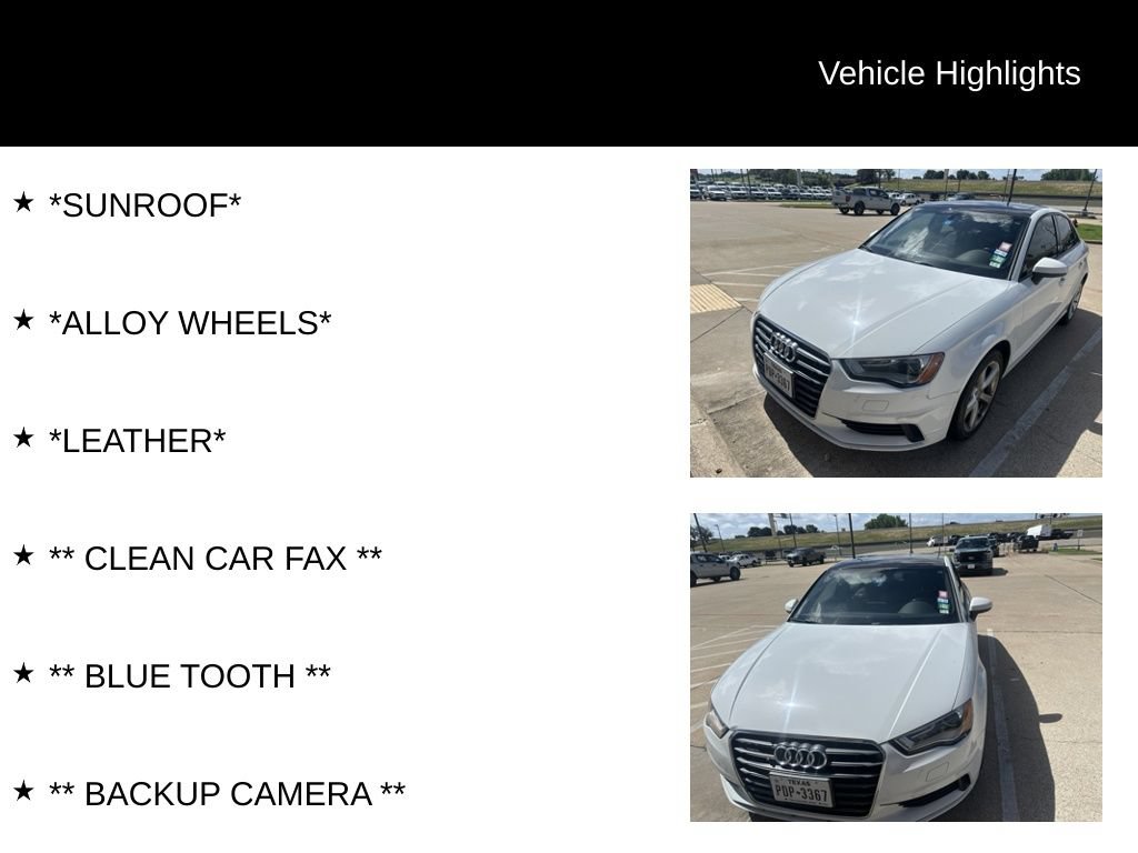 Used 2015 Audi A3 2.0T Premium w/ Audi MMI Navigation Plus AWD/4WD image 4