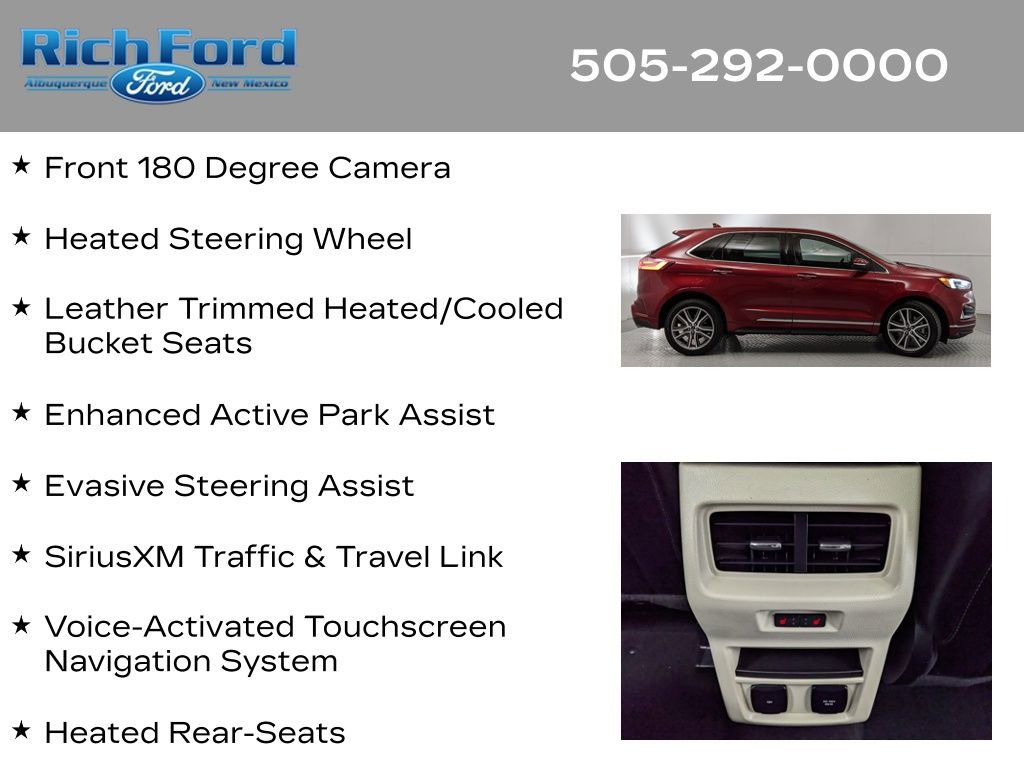 Certified 2019 Ford Edge Titanium w/ Equipment Group 301A AWD/4WD image 27