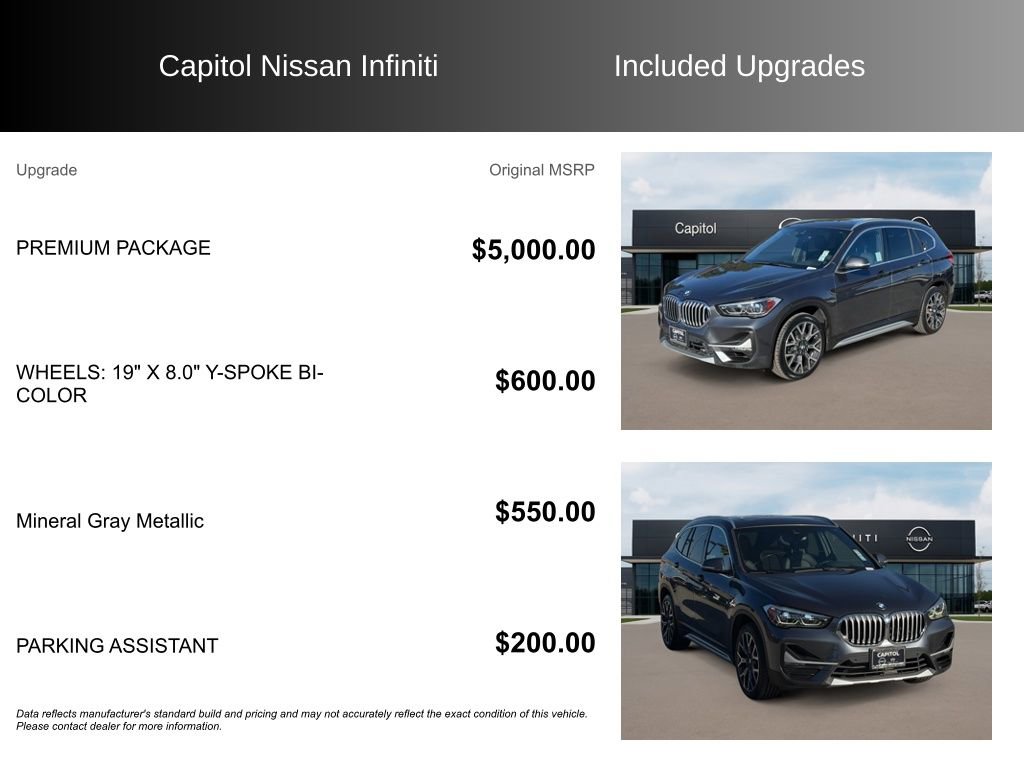 Used 2020 BMW X1 sDrive28i w/ Premium Package image 8