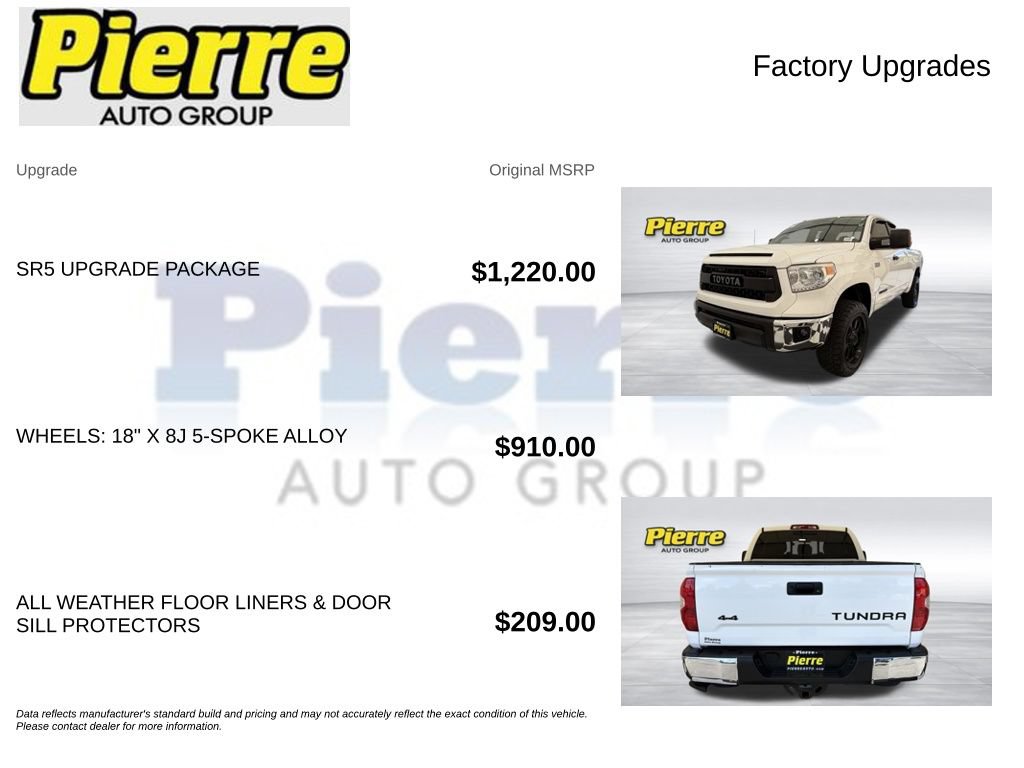 Used 2016 Toyota Tundra SR5 w/ SR5 Upgrade Package AWD/4WD image 13