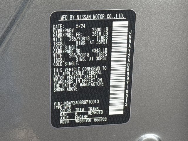 Used 2024 Nissan Armada SV AWD/4WD image 29