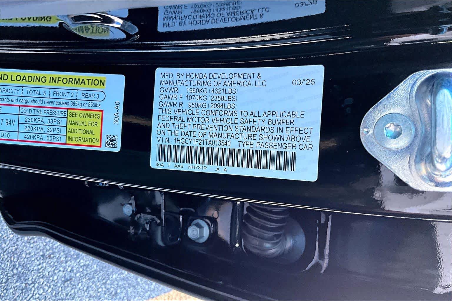 Used 2026 Honda Accord LX image 22