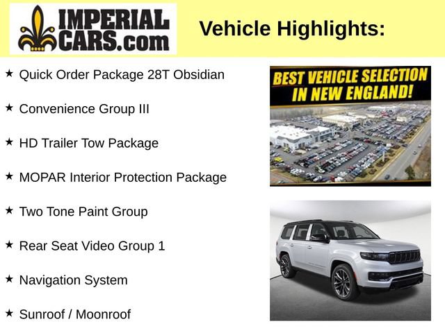 Certified 2025 Jeep Grand Wagoneer Series II Obsidian w/ Quick Order Packagew 28T AWD/4WD image 3