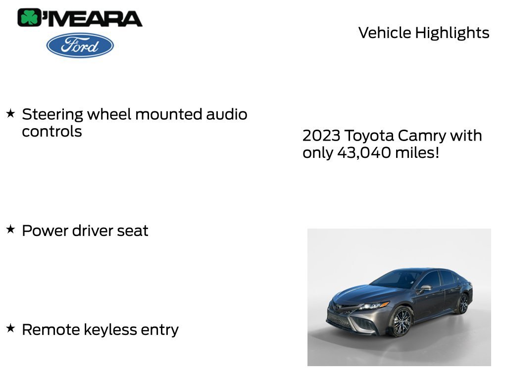 Used 2023 Toyota Camry SE FWD image 7