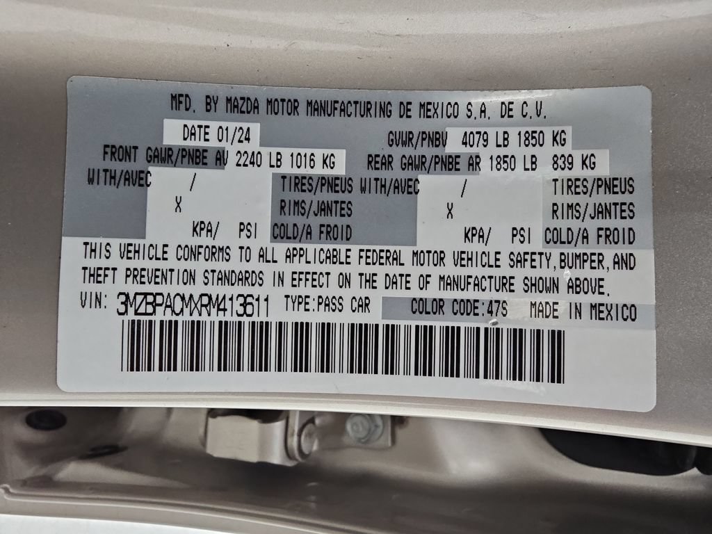 Used 2024 MAZDA MAZDA3 s FWD image 46