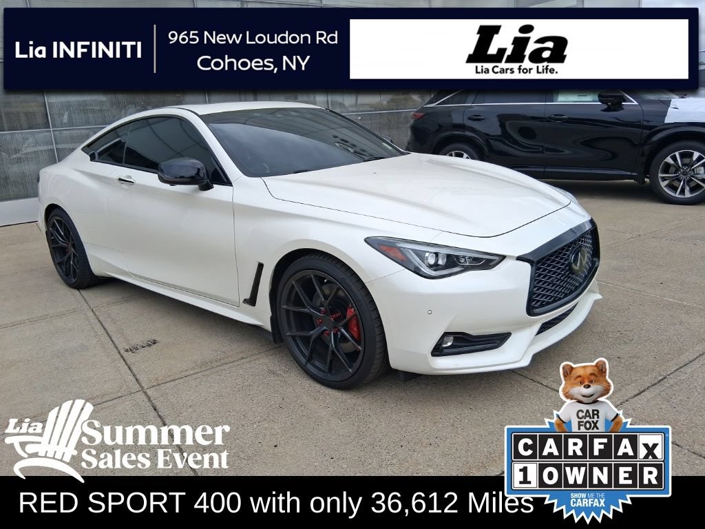 Certified 2022 INFINITI Q60 Red Sport 400 w/ Proactive Package AWD/4WD image 1