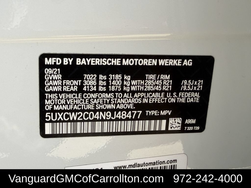 Used 2022 BMW X7 xDrive40i w/ Premium Package AWD/4WD image 39