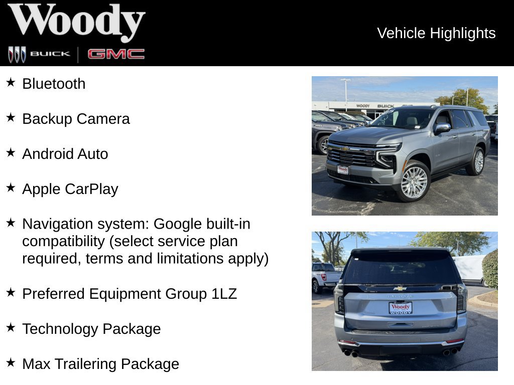 Certified 2025 Chevrolet Tahoe Premier AWD/4WD image 3