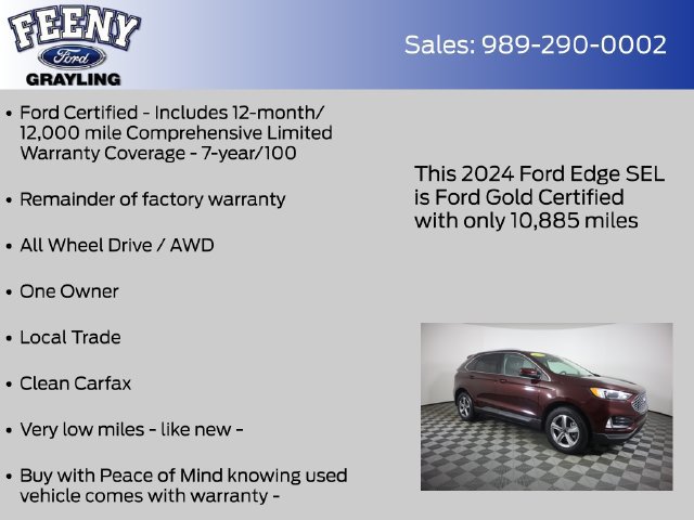 Used 2024 Ford Edge SEL w/ Convenience Package AWD/4WD image 5
