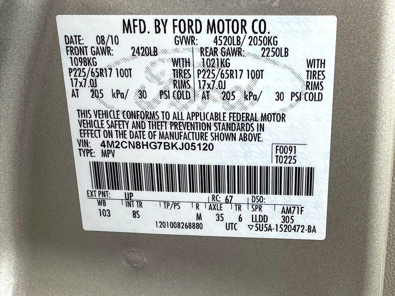 Used 2011 Mercury Mariner Premier w/ 202A Rapid Spec Order Code image 26