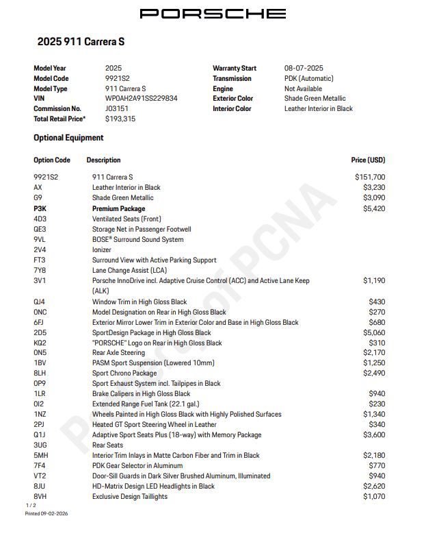 Certified 2025 Porsche 911 Carrera S RWD image 6
