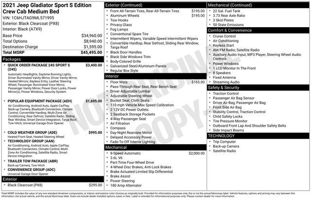 Used 2021 Jeep Gladiator Sport image 47