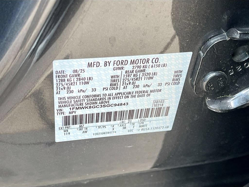 Used 2025 Ford Explorer ST w/ Sun And Sound Package AWD/4WD image 34