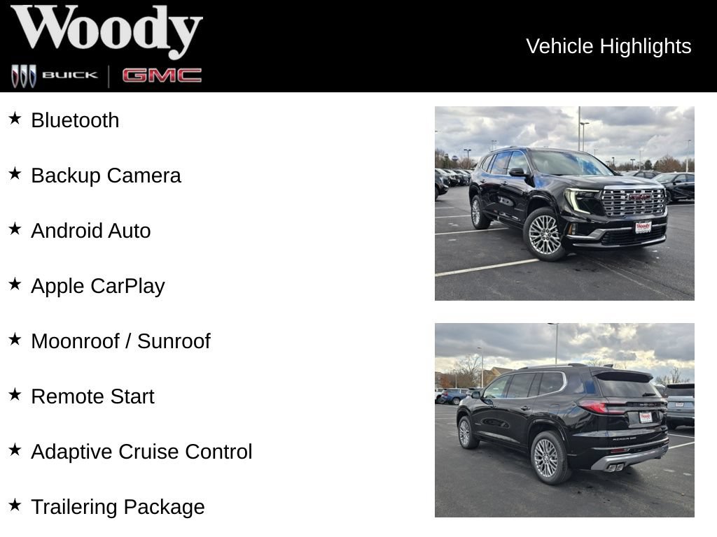 New 2026 GMC Acadia Denali w/ Super Cruise Package AWD/4WD image 3