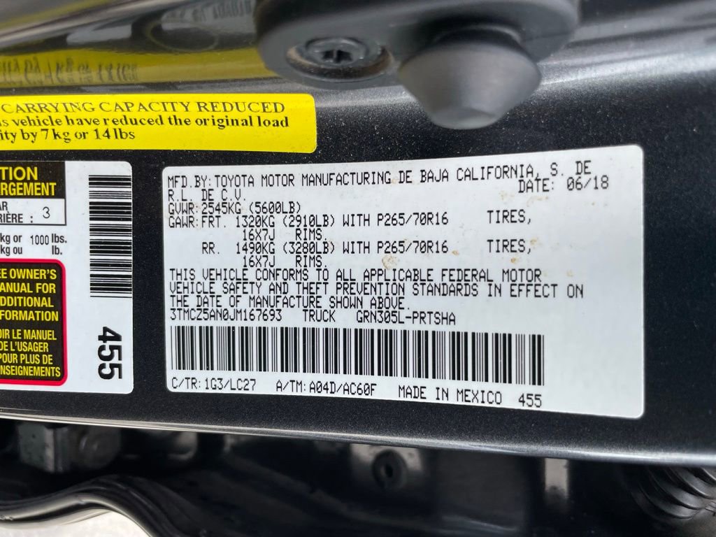 Used 2018 Toyota Tacoma TRD Off-Road AWD/4WD image 30