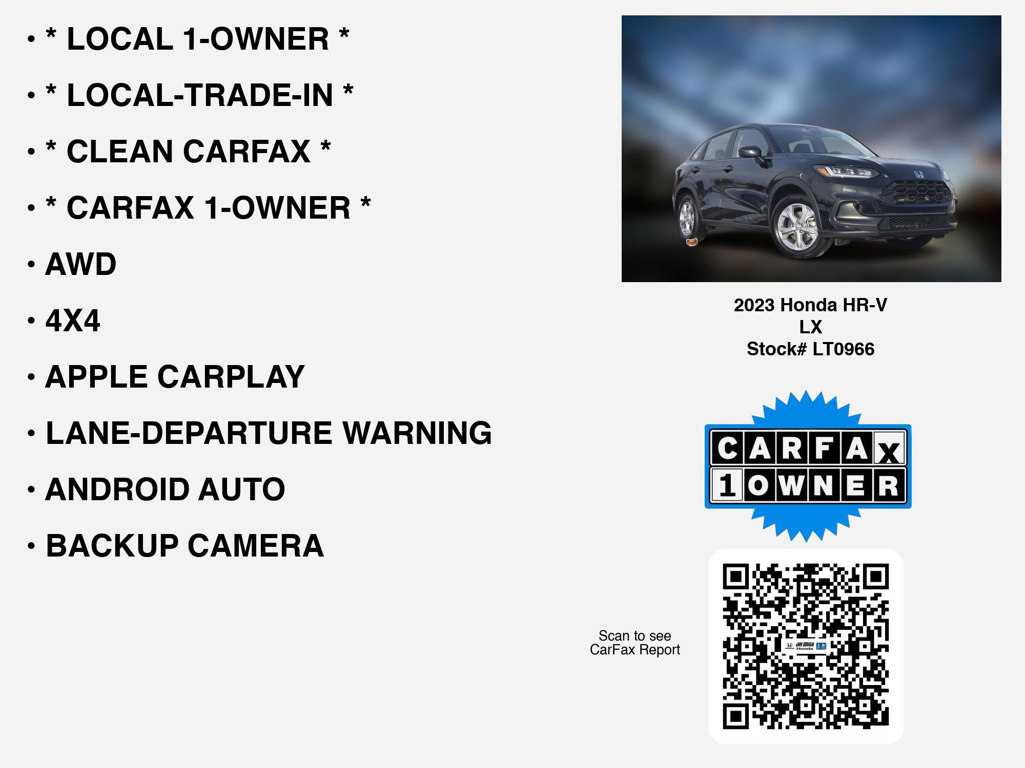 Certified 2023 Honda HR-V LX image 7