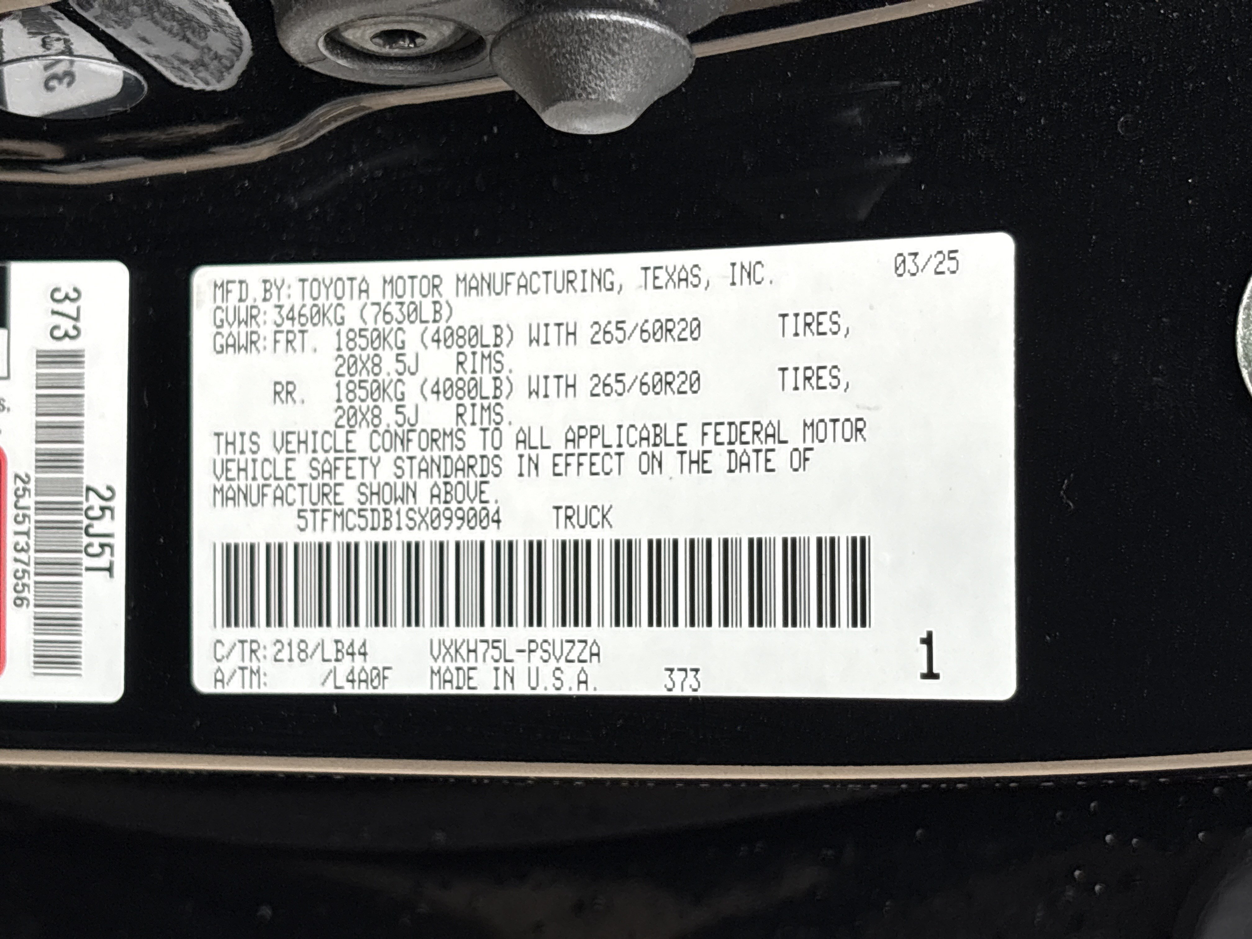 Used 2025 Toyota Tundra 1794 Edition w/ TRD Off-Road Package AWD/4WD image 35