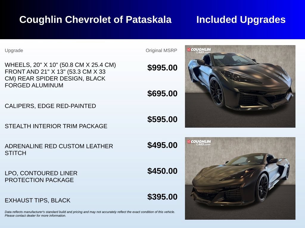Used 2025 Chevrolet Corvette Z06 w/ Stealth Interior Trim Package RWD image 3