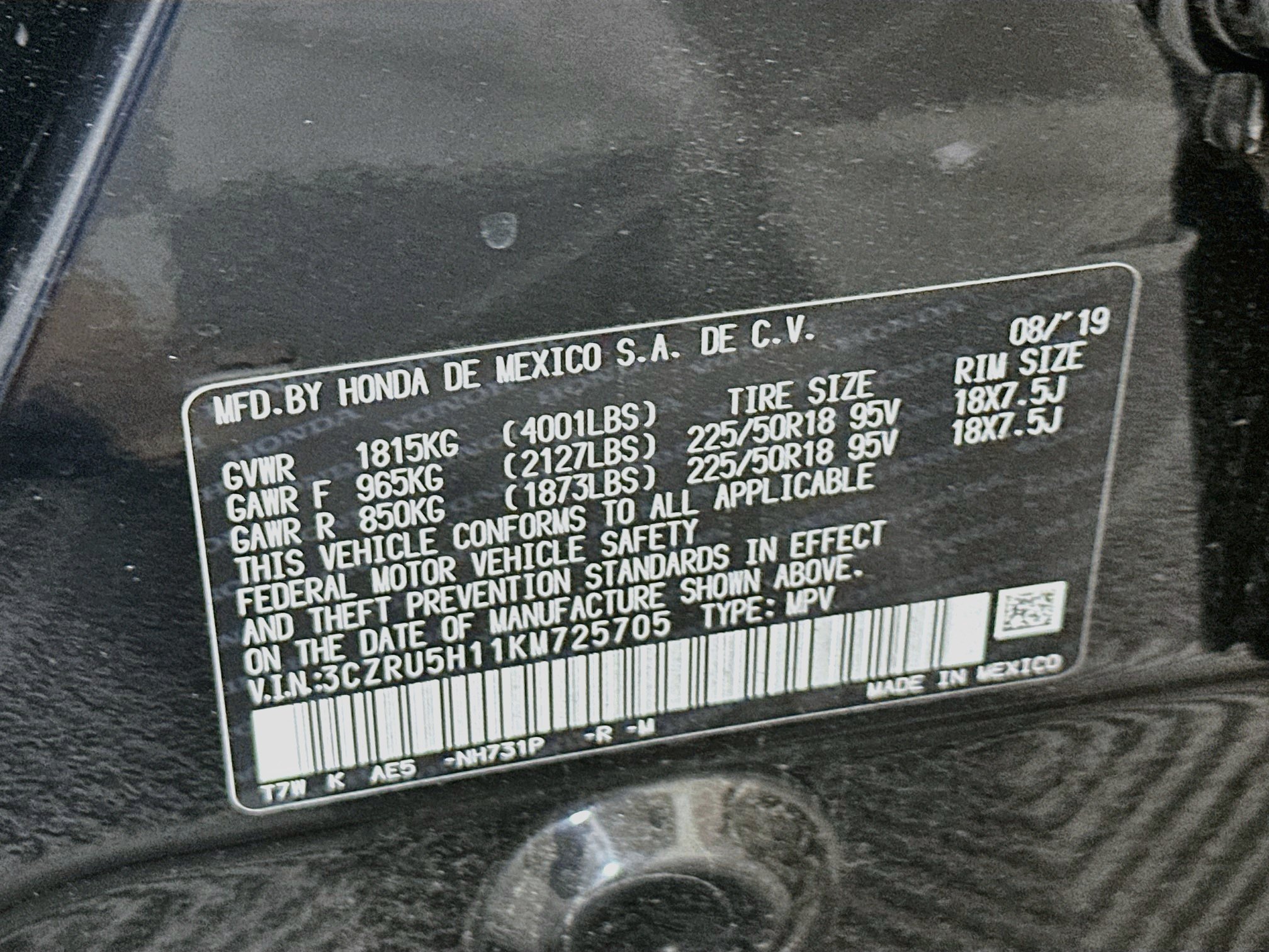 Used 2019 Honda HR-V Sport image 12