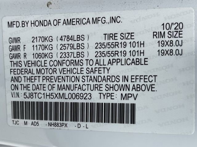 Certified 2021 Acura RDX FWD w/ Technology Package image 34