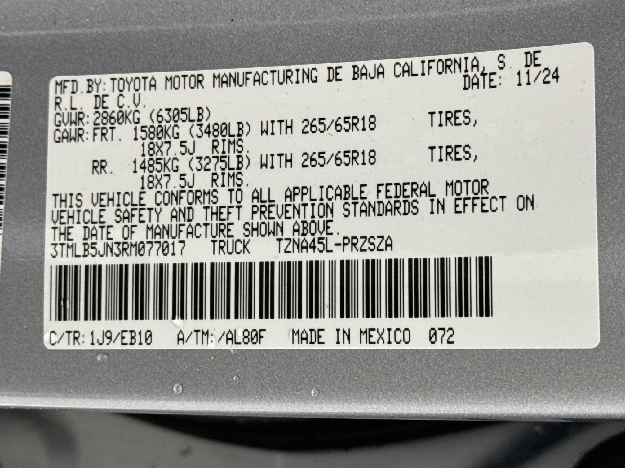 Certified 2024 Toyota Tacoma Limited w/ Limited Package (LT) AWD/4WD image 35