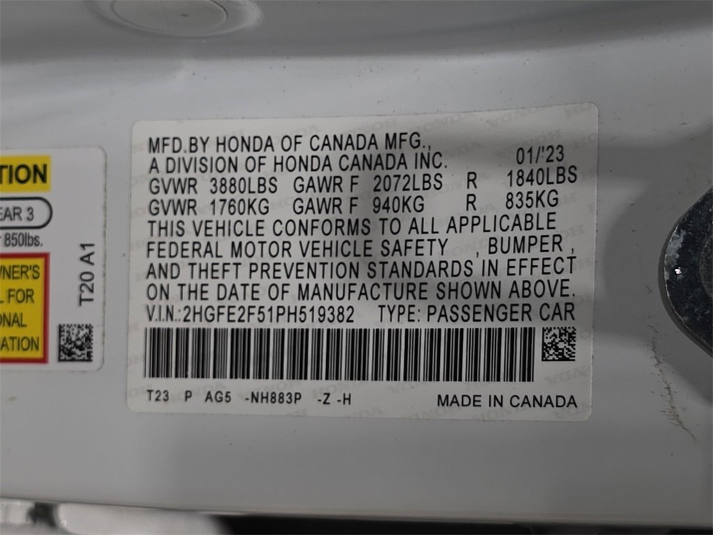 Used 2023 Honda Civic Sport image 31