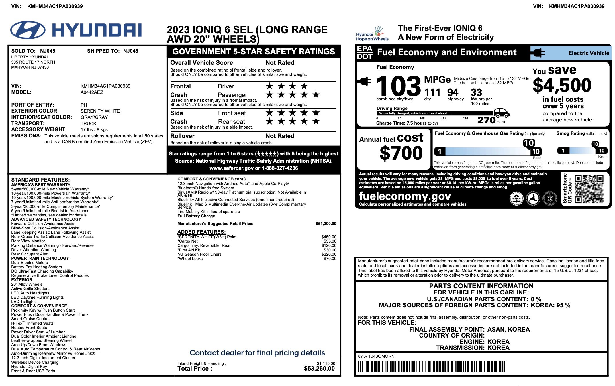 Used 2023 Hyundai Ioniq 6 SEL image 2