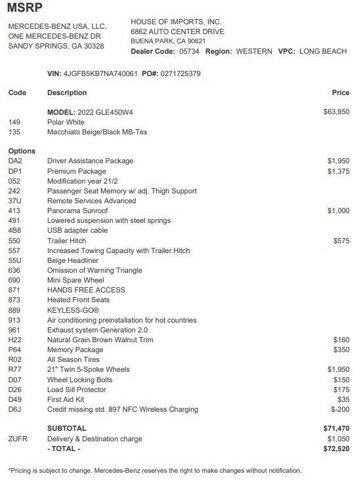 Certified 2022 Mercedes-Benz GLE 450 4MATIC image 3