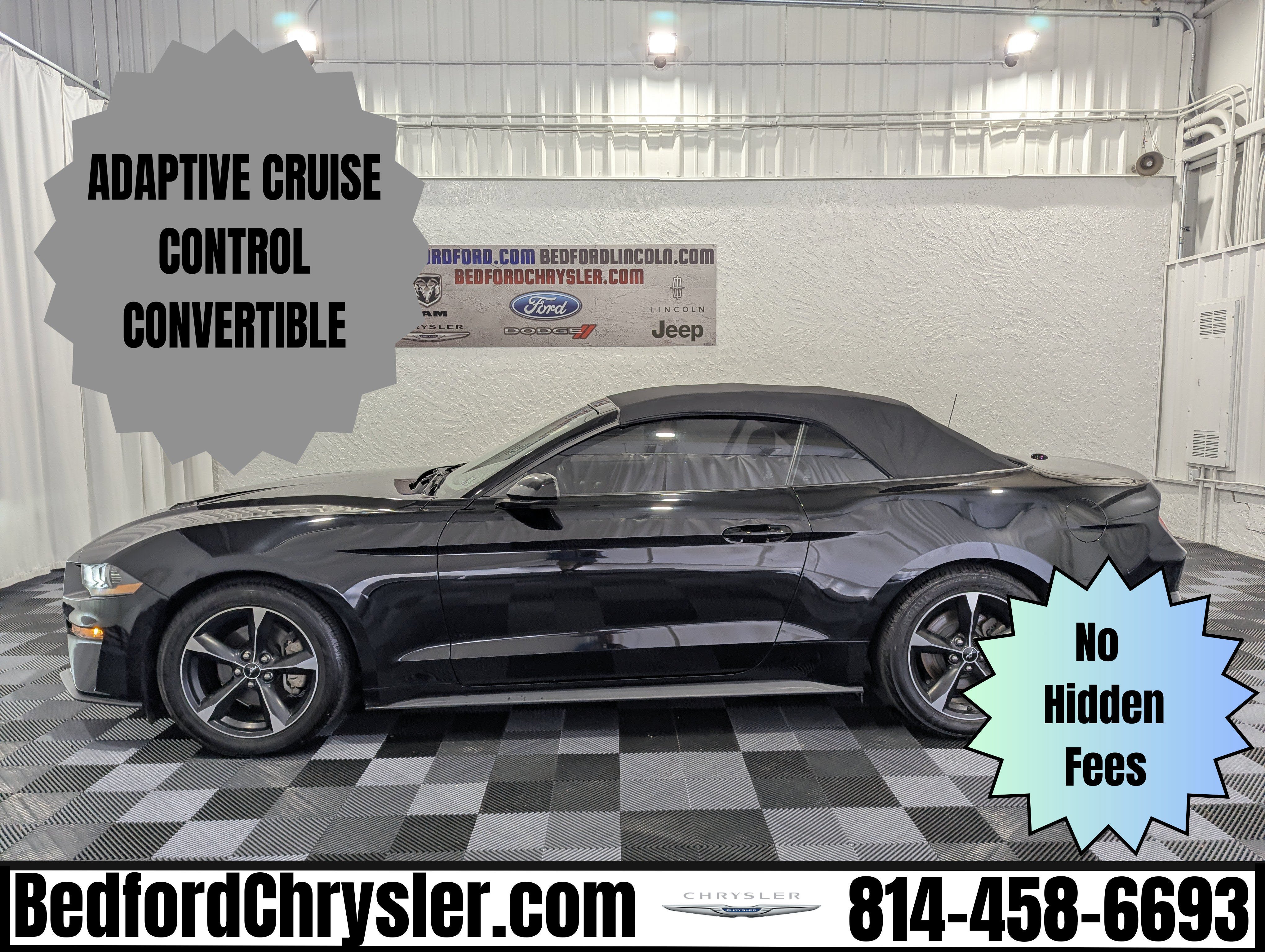 Used 2019 Ford Mustang Convertible w/ Ford Safe & Smart Package RWD image 1