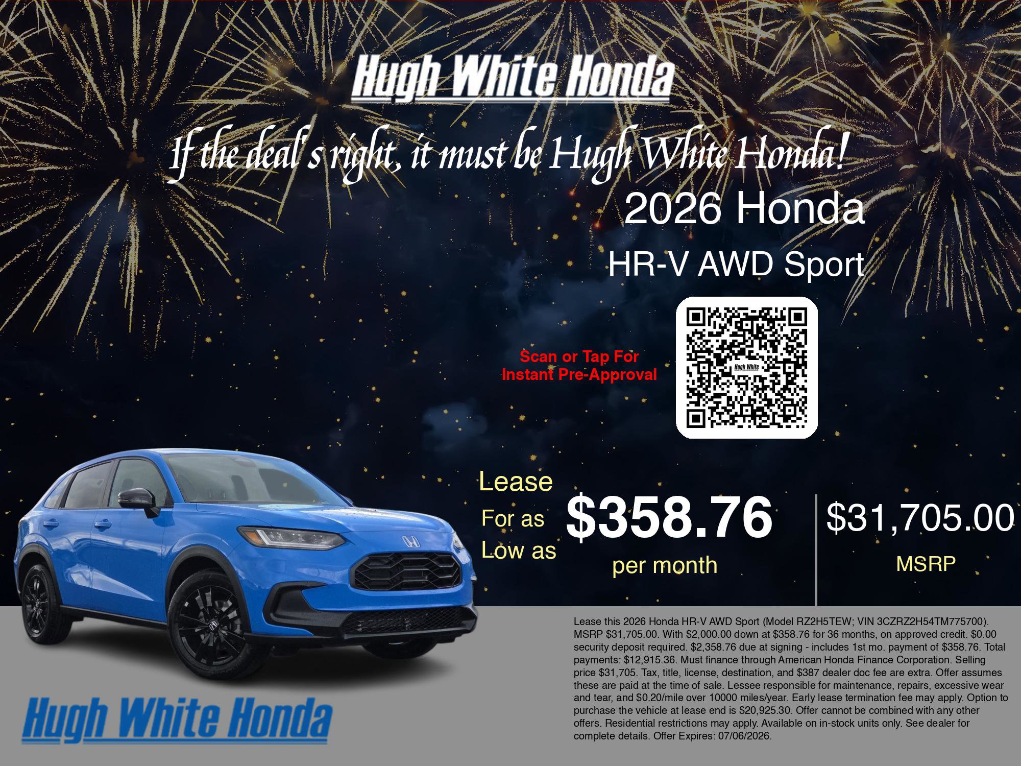New 2026 Honda HR-V Sport image 3