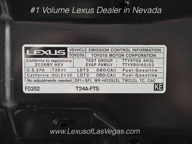 New 2026 Lexus TX 500h AWD image 16