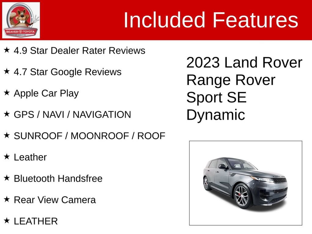 Used 2023 Land Rover Range Rover Sport SE Dynamic image 4