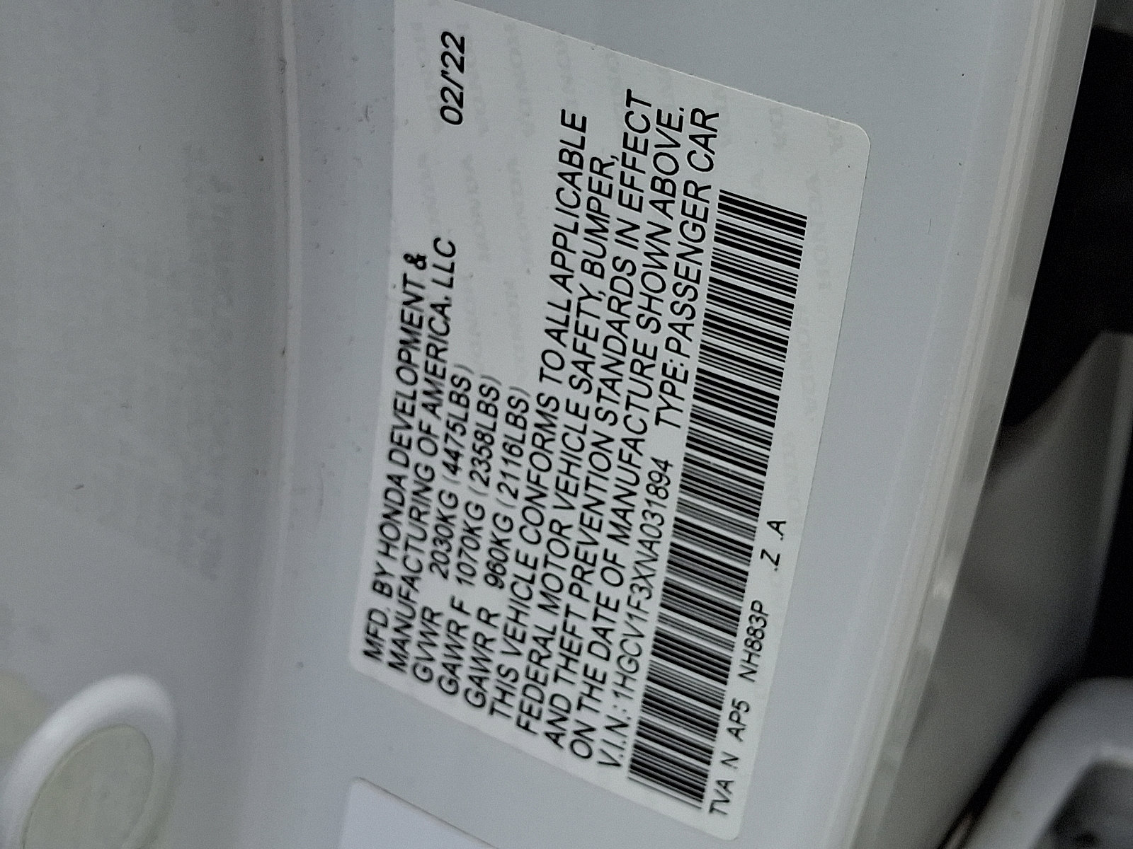 Used 2022 Honda Accord Sport image 26