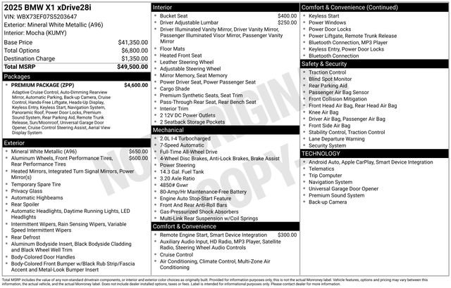 Certified 2025 BMW X1 xDrive28i image 39