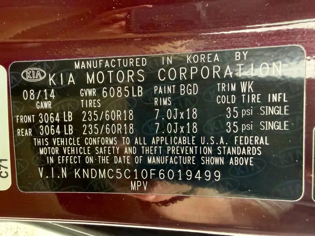 Used 2015 Kia Sedona SX FWD image 33